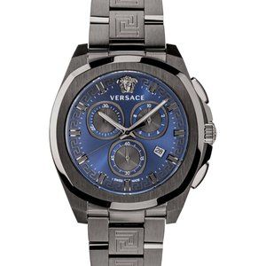 Versace Men's Blue 43mm Watch